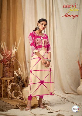 Aarvi Manya 25 Fancy Ethnic Wear Rayon Anarkali Designer Kurti Collection